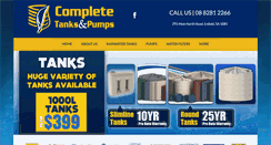 Desktop Screenshot of completetanksandpumps.com.au